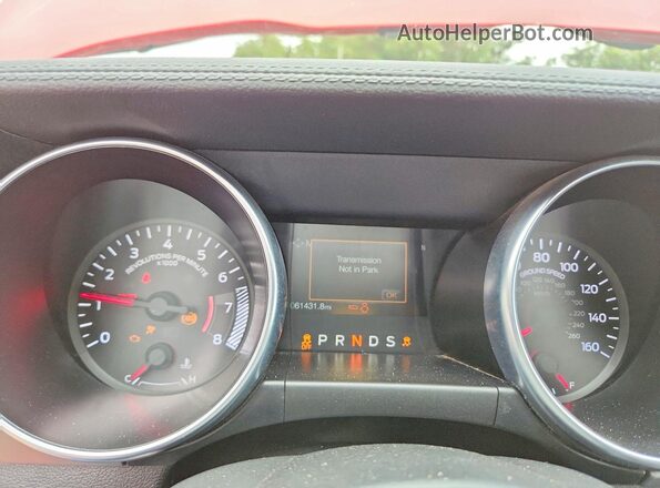1FATP8UH7P5102440 2023 FORD MUSTANG Red Սարքավորումների վահանակի տեսք