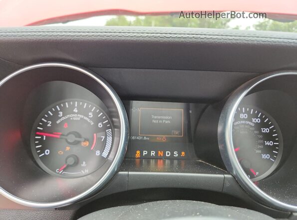 1FATP8UH7P5102440 2023 FORD MUSTANG Red Սալոնի 360 աստիճան տեսք