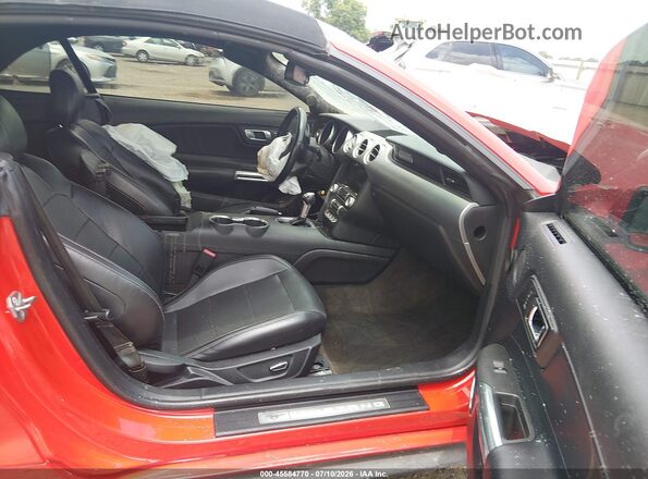 1FATP8UH8K5109843 2019 FORD MUSTANG Red წინა სალონის ხედი