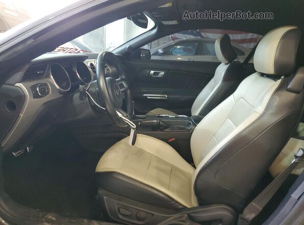1FATP8UH8L5179795 2020 FORD MUSTANG Gray წინა სალონის ხედი