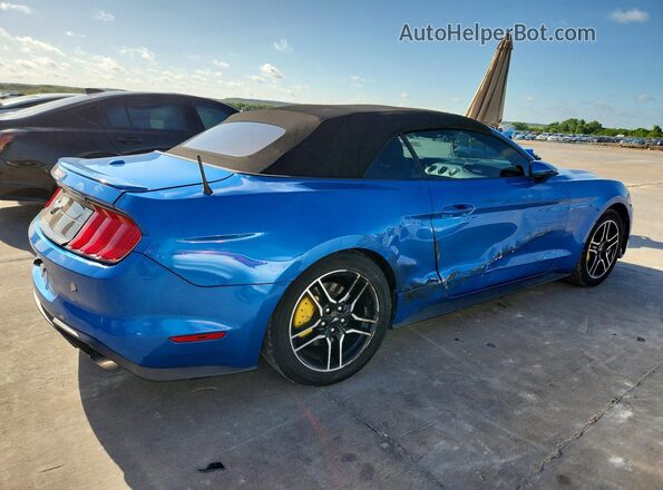 1FATP8UH8M5106184 2021 FORD MUSTANG Blue Trasero derecho