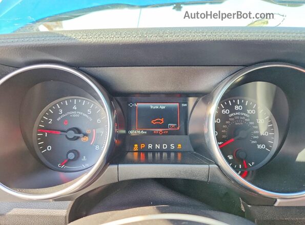 1FATP8UH8M5106184 2021 FORD MUSTANG Blue Vista del cuadro de instrumentos