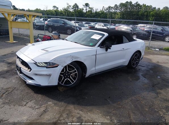 1FATP8UH8N5106025 2022 FORD MUSTANG Белый Передняя левая четверть