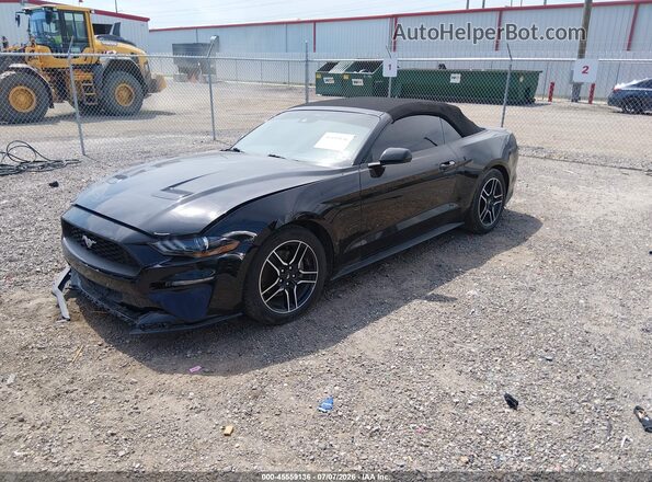 1FATP8UH8P5109655 2023 FORD MUSTANG Black Vista tres cuartos delantera izquierda