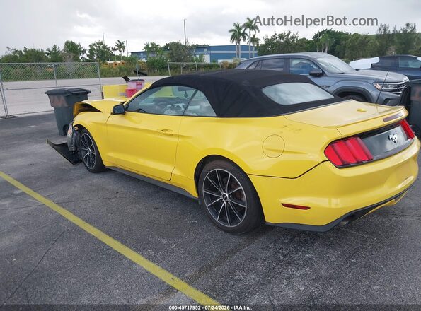 1FATP8UH9G5216875 2016 FORD MUSTANG Yellow უკანა მარცხენა