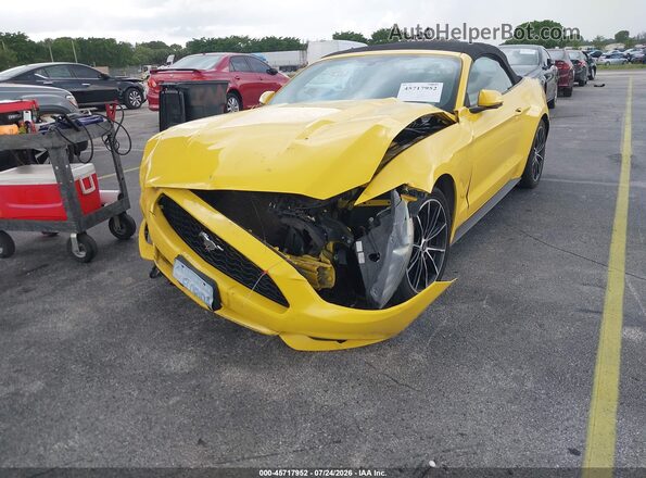 1FATP8UH9G5216875 2016 FORD MUSTANG Yellow წინა ხედი