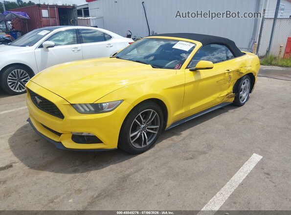 1FATP8UH9G5284819 2016 FORD MUSTANG Yellow Передня ліва чверть