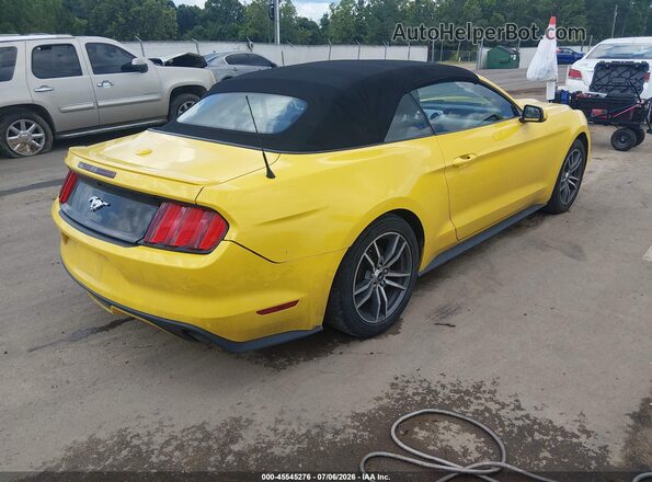 1FATP8UH9G5284819 2016 FORD MUSTANG Yellow Задня права чверть
