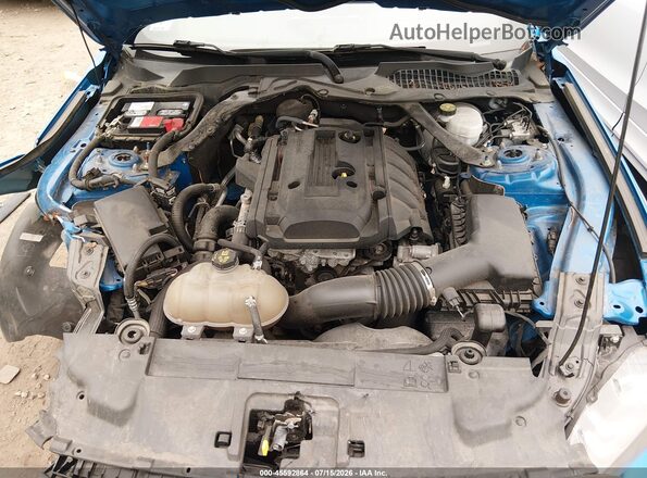 1FATP8UH9K5115599 2019 FORD MUSTANG Blue ძრავის განყოფილების ხედი