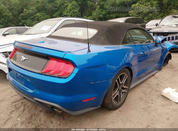 1FATP8UH9K5115599 2019 FORD MUSTANG Blue უკანა მარჯვენა