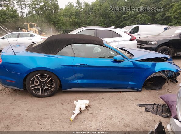 1FATP8UH9K5115599 2019 FORD MUSTANG Blue უკანა სალონის ხედი