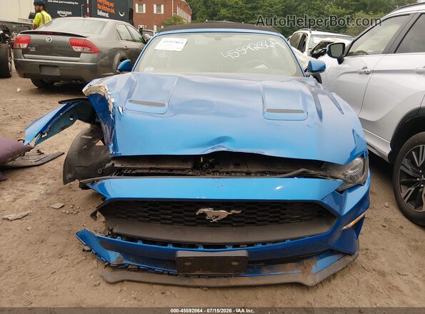 1FATP8UH9K5115599 2019 FORD MUSTANG Blue ხელსაწყოთა პანელის ხედი