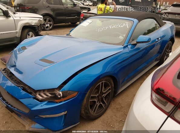 1FATP8UH9K5115599 2019 FORD MUSTANG Blue სალონის 360-გრადუსიანი ხედი
