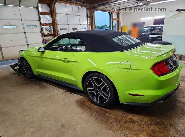 1FATP8UH9L5113157 2020 FORD MUSTANG Green Հետևի ձախ
