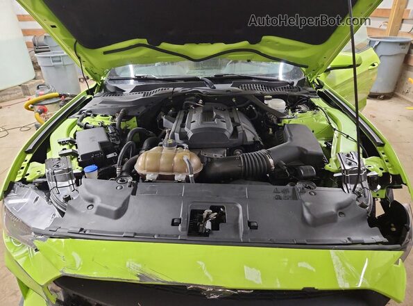 1FATP8UH9L5113157 2020 FORD MUSTANG Green Սալոնի հետևի տեսք