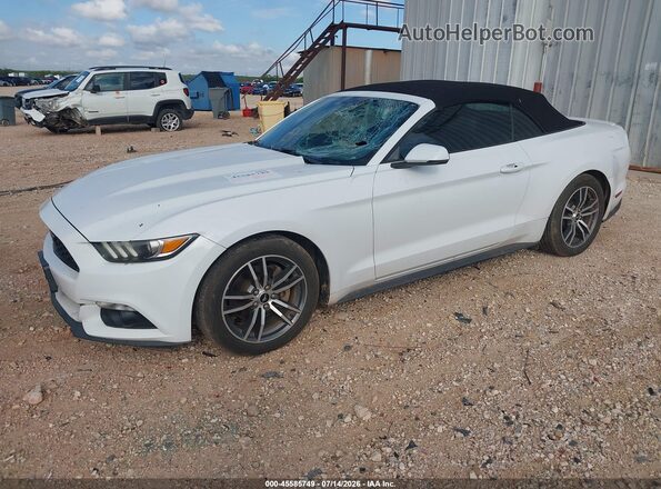 1FATP8UHXG5243339 2016 FORD MUSTANG White Vista tres cuartos delantera izquierda