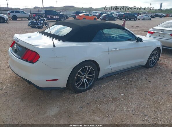 1FATP8UHXG5243339 2016 FORD MUSTANG White Trasero derecho