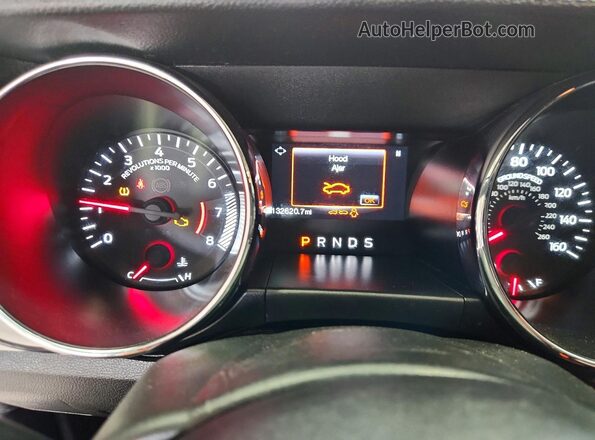 1FATP8UHXH5313293 2017 FORD MUSTANG Gray Вид щитка приладів
