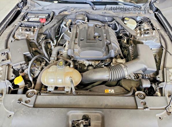 1FATP8UHXH5313293 2017 FORD MUSTANG Gray Вид задньої частини салону