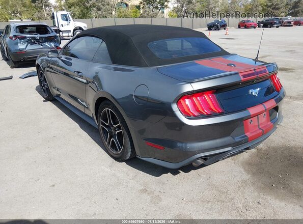 1FATP8UHXJ5145418 2018 FORD MUSTANG Gray Tył lewy
