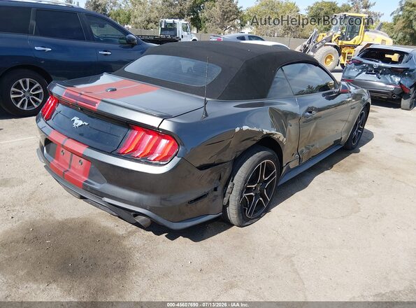 1FATP8UHXJ5145418 2018 FORD MUSTANG Gray Tył prawy