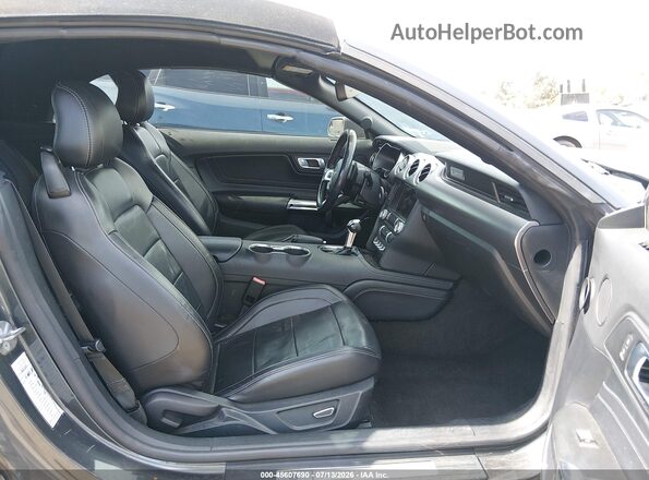 1FATP8UHXJ5145418 2018 FORD MUSTANG Gray Widok wnętrza z przodu
