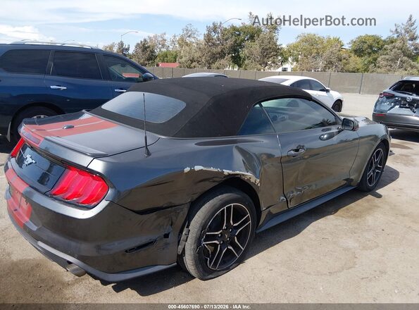 1FATP8UHXJ5145418 2018 FORD MUSTANG Gray Widok z przodu
