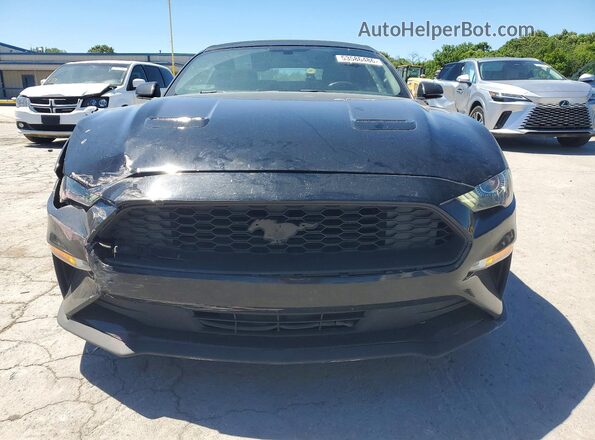 1FATP8UHXK5109701 2019 FORD MUSTANG Black წინა ხედი