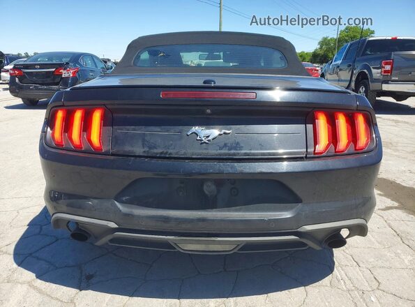 1FATP8UHXK5109701 2019 FORD MUSTANG Black უკანა ხედი