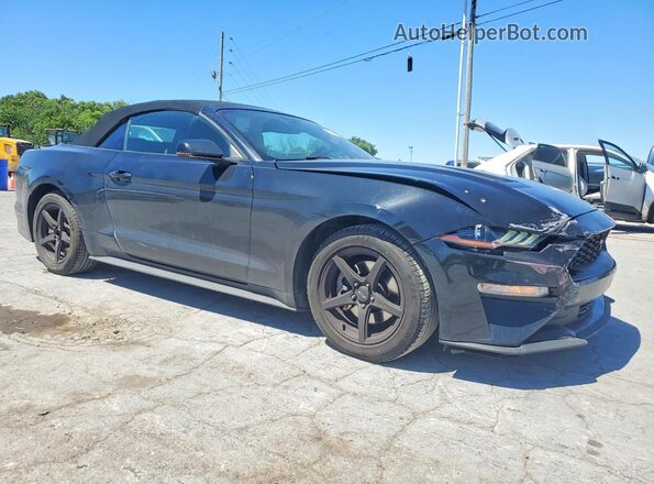 1FATP8UHXK5109701 2019 FORD MUSTANG Black წინა მარჯვენა