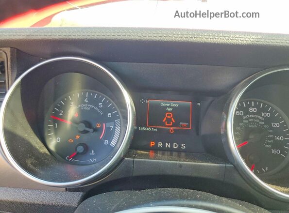 1FATP8UHXK5138650 2019 FORD MUSTANG Red Widok zestawu wskaźników