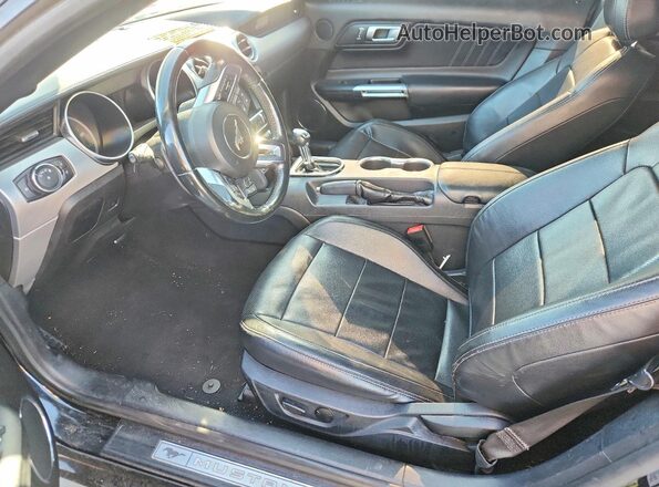1FATP8UHXM5115310 2021 FORD MUSTANG Black Սալոնի դիմացի տեսք
