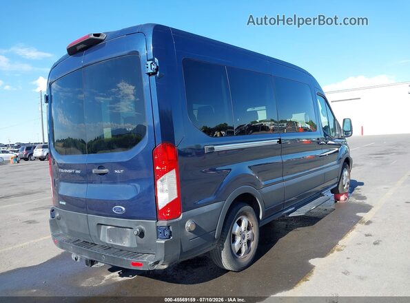 1FBAX2CG0KKA98902 2019 FORD TRANSIT-350 Dark Blue Задняя правая четверть