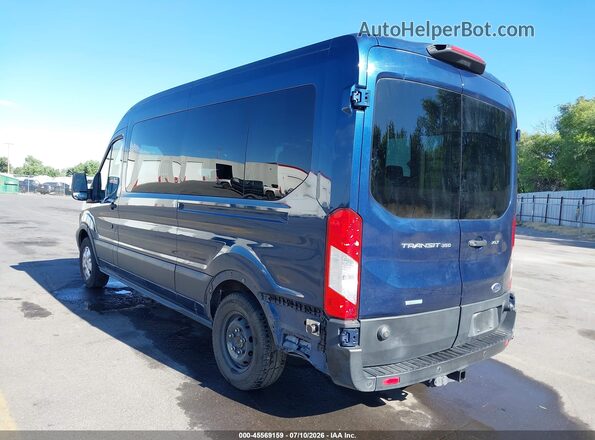 1FBAX2CG0KKA98902 2019 FORD TRANSIT-350 Dark Blue Задняя левая четверть