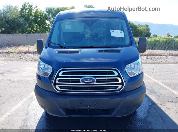 1FBAX2CG0KKA98902 2019 FORD TRANSIT-350 Dark Blue Вид задней части салона