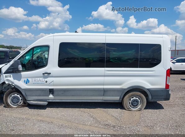 1FBAX2CG8PKB75281 2023 FORD TRANSIT-350 White Widok wnętrza z tyłu