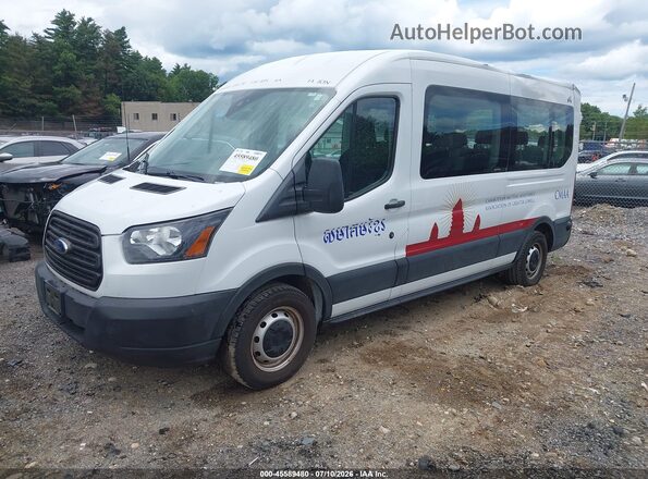 1FBAX2CGXKKA17372 2019 FORD TRANSIT-350 White Front left