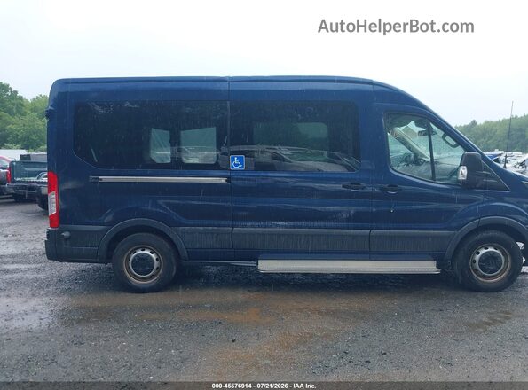 1FBAX2CM0GKA40009 2016 FORD TRANSIT-350 Blue Вид задньої частини салону