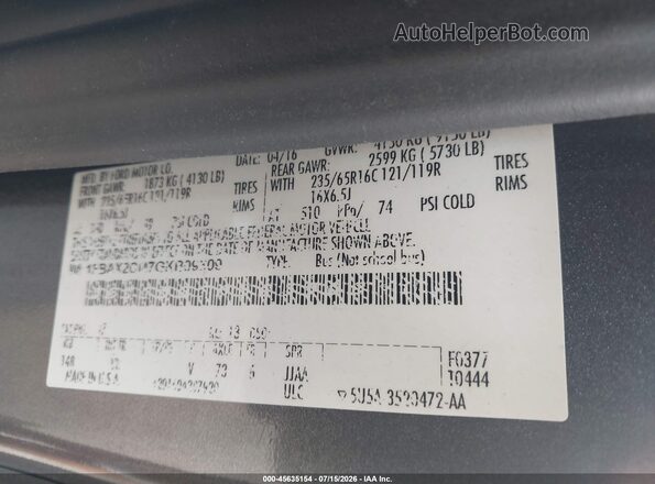 1FBAX2CM7GKB09309 2016 FORD TRANSIT-350 Gray Widok komory silnika