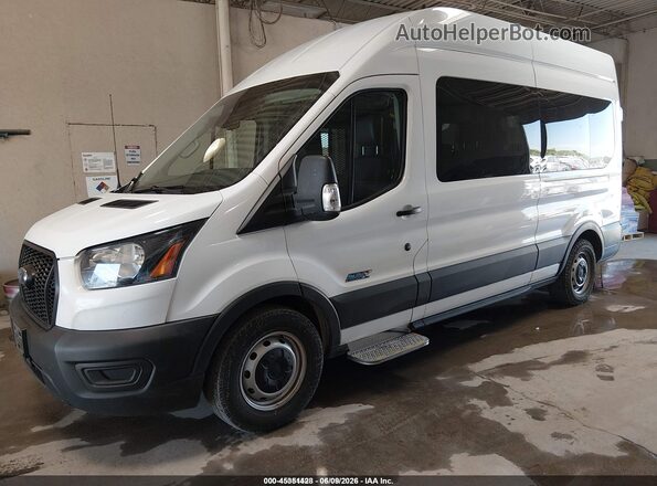 1FBAX2X81PKA75171 2023 FORD TRANSIT-350 White წინა მარცხენა ხედი სამი მეოთხედიდან