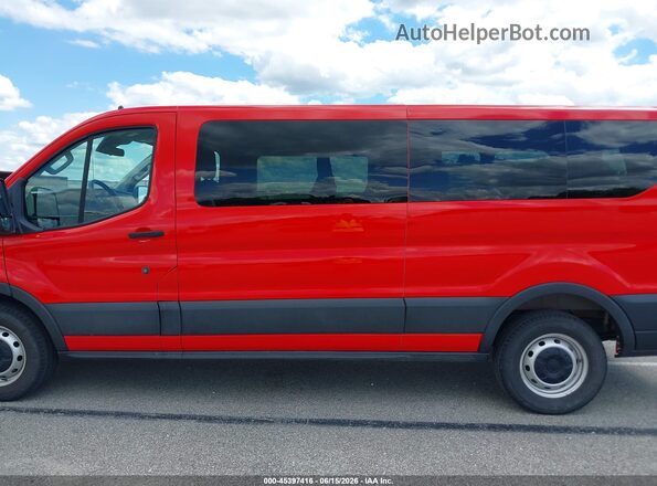 1FBAX2Y80NKA14745 2022 FORD TRANSIT-350 Red სალონის 360-გრადუსიანი ხედი