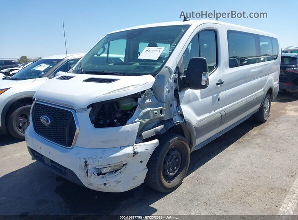 1FBAX2Y80SKA88565 2025 FORD TRANSIT-350 White წინა მარცხენა ხედი სამი მეოთხედიდან