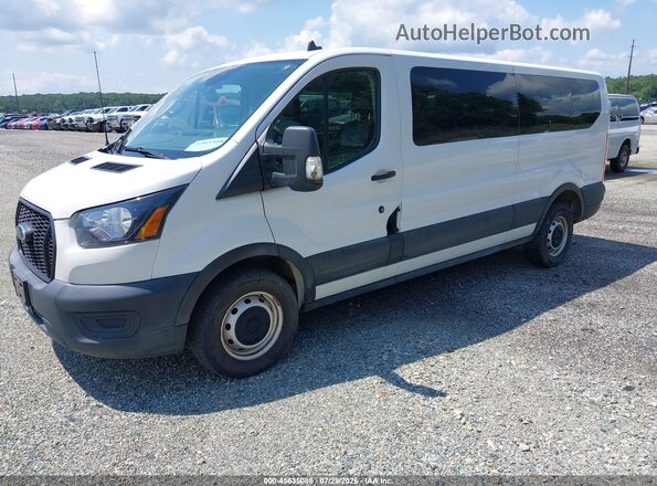 1FBAX2Y82NKA14763 2022 FORD TRANSIT-350 White წინა მარცხენა ხედი სამი მეოთხედიდან