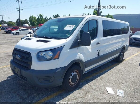 1FBAX2Y83LKB01505 2020 FORD TRANSIT-350 White წინა მარცხენა ხედი სამი მეოთხედიდან