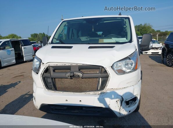 1FBAX2Y86MKA12576 2021 FORD TRANSIT-350 White ხელსაწყოთა პანელის ხედი