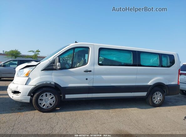 1FBAX2Y86MKA12576 2021 FORD TRANSIT-350 White Widok wnętrza 360 stopni