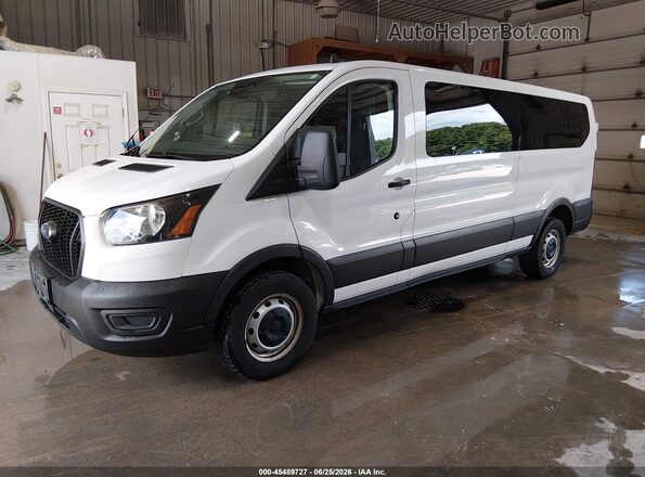 1FBAX2Y88MKA81155 2021 FORD TRANSIT-350 White წინა მარცხენა ხედი სამი მეოთხედიდან