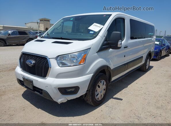 1FBAX2Y88NKA48965 2022 FORD TRANSIT-350 White წინა მარცხენა ხედი სამი მეოთხედიდან