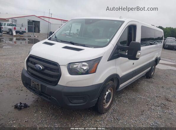 1FBAX2Y89LKA77727 2020 FORD TRANSIT-350 White Առջևի ձախ երեք քառորդ տեսարան