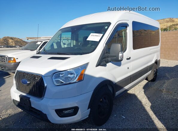 1FBAX9CG6NKA49474 2022 FORD TRANSIT-350 Белый Передняя левая четверть